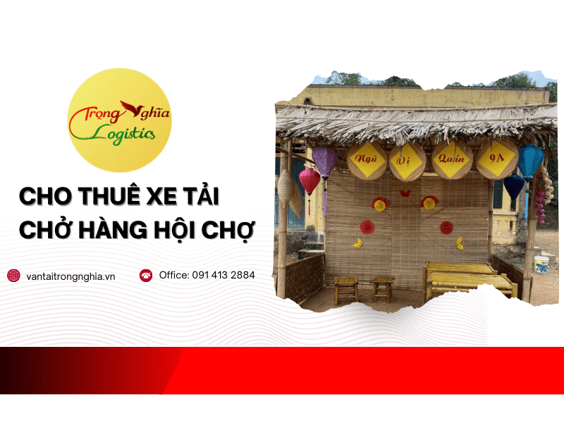 thuê xe tải chở hàng hội chợ