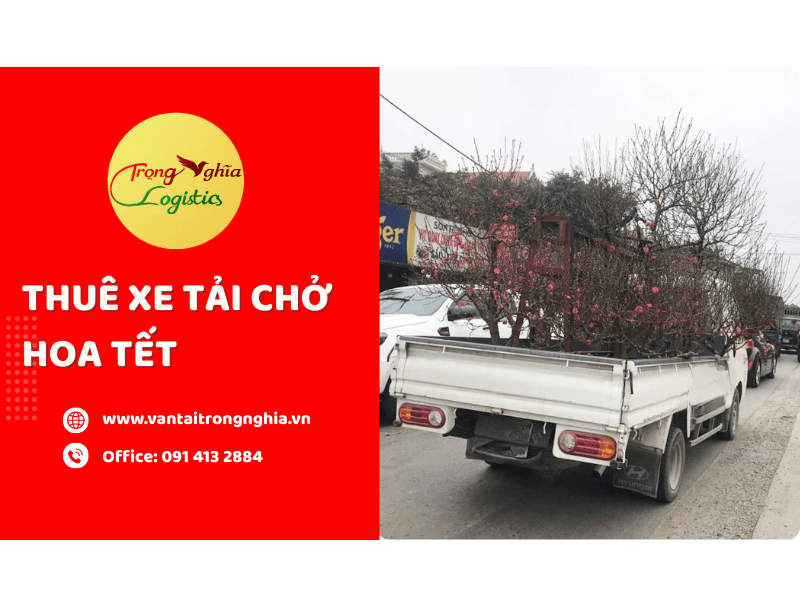 thuê xe tải chở hoa tết