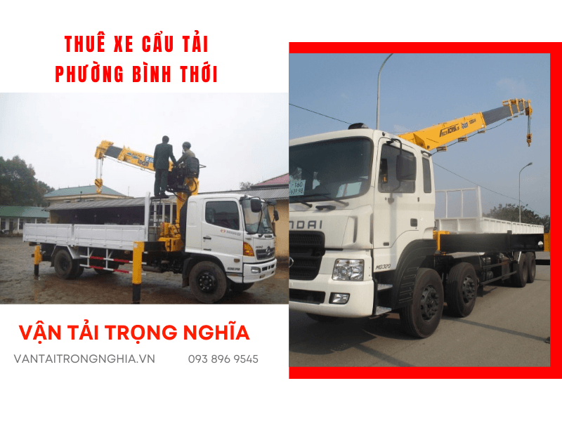 thuê xe cẩu tải Phường Bình Thới