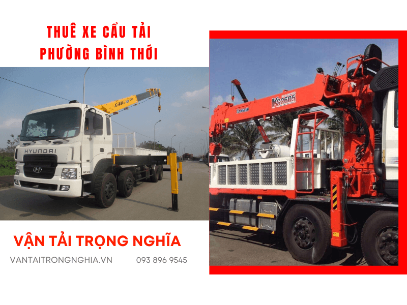 thuê xe cẩu tải Phường Bình Thới