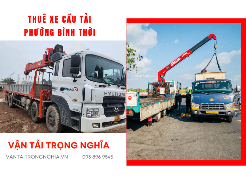 thuê xe cẩu tải Phường Bình Thới