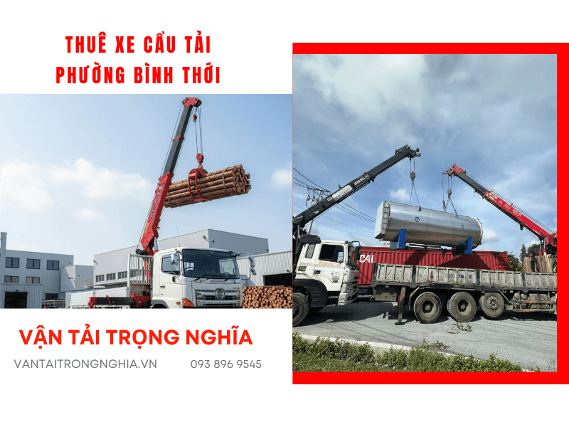 thuê xe cẩu tải Phường Bình Thới